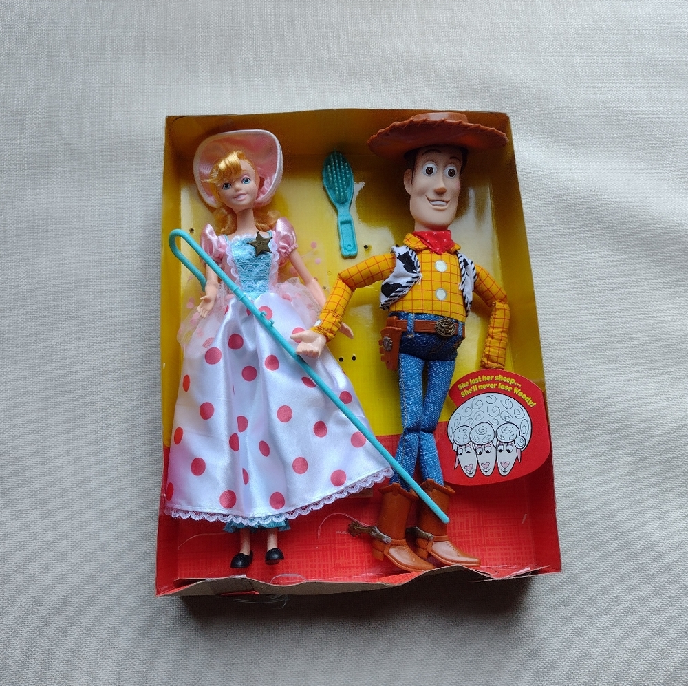 1999 Toy Story Woody and Bo Peep Dolls